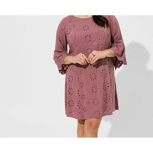 Torrid Mini Challis White Dress  Size 10, NWT